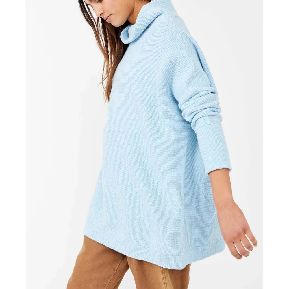 NWT Free People Ottoman Slouchy Tunic / Dream Blue - Picture 2 of 6